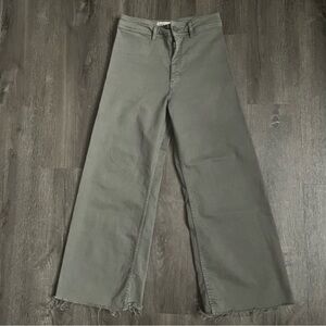 Zara Marine Straight High Rise jeans Charcoal Denim Pants (8)